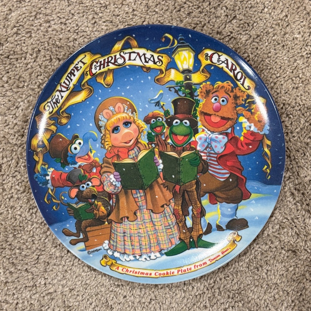 RARE The Muppet Christmas Carol Plates (set of four)